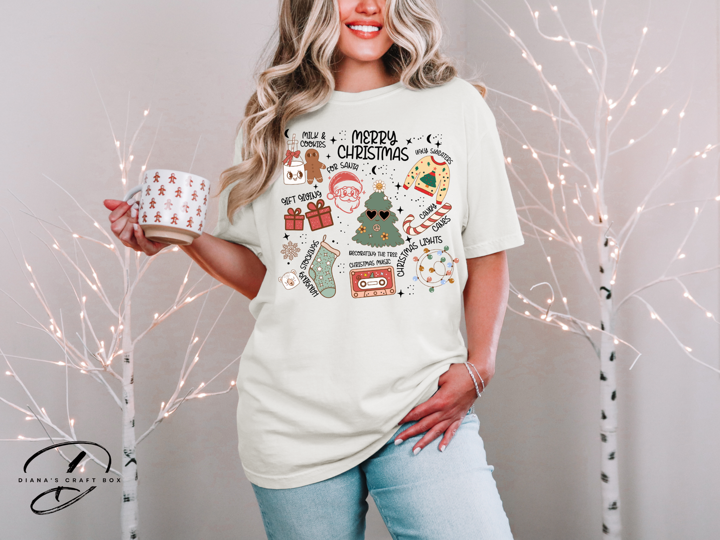 Christmas Retro Coquette T-shirt