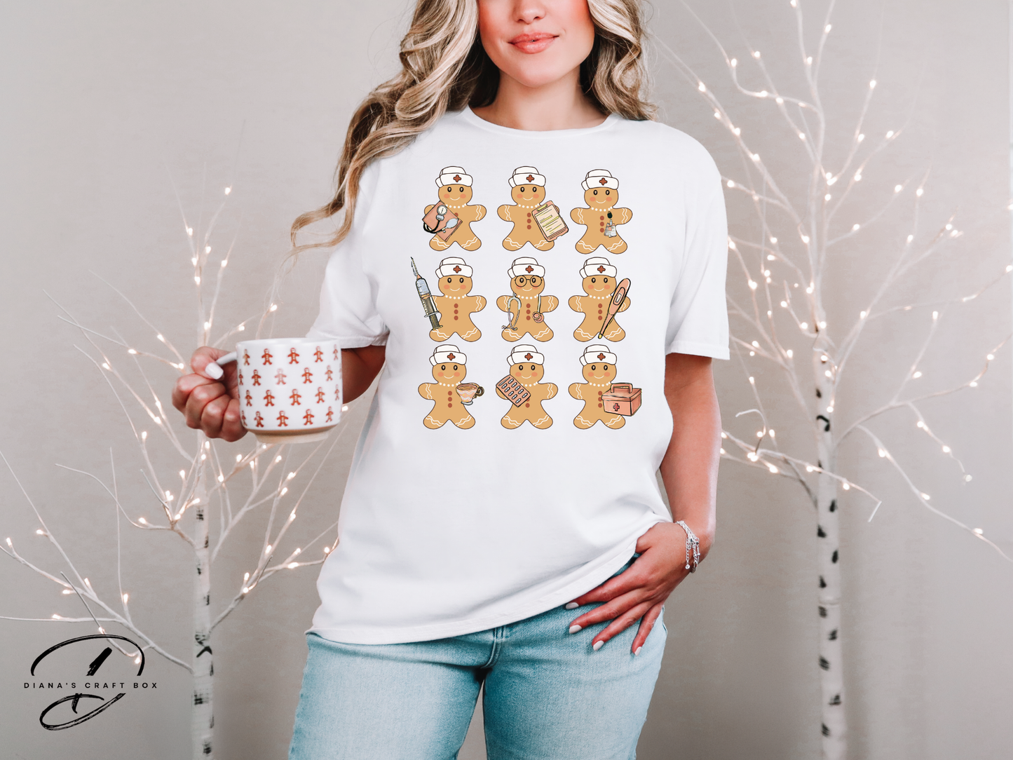 Gingerbread Nurse Christmas T-shirt