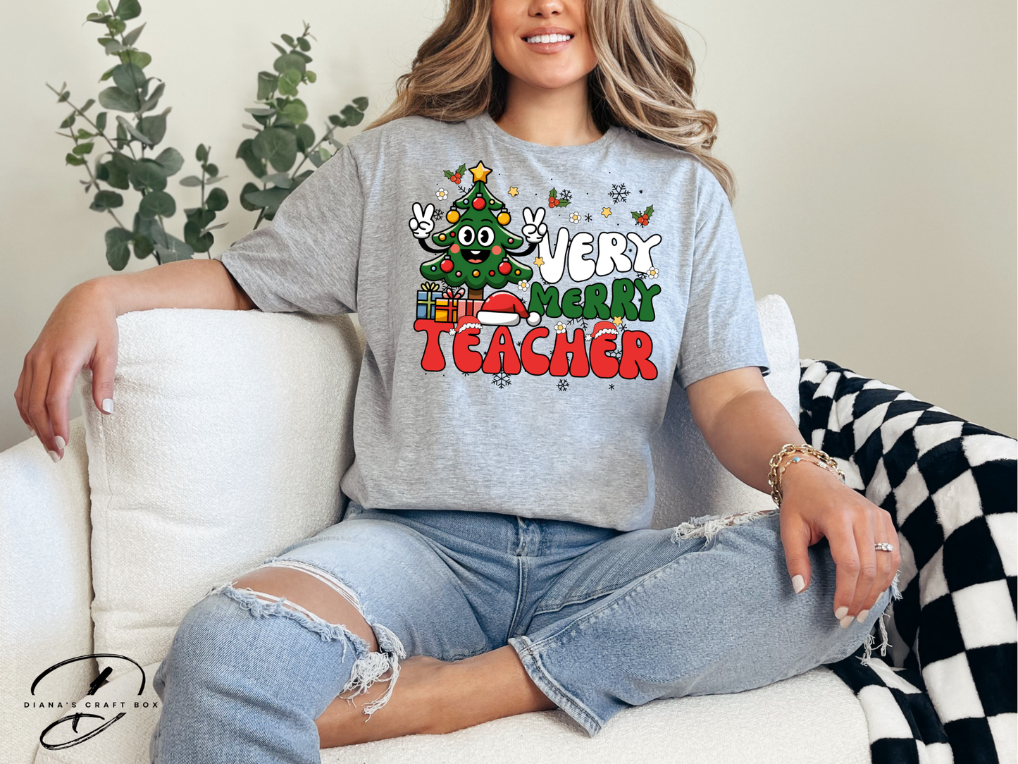 Very Merry Teacher T-shirt