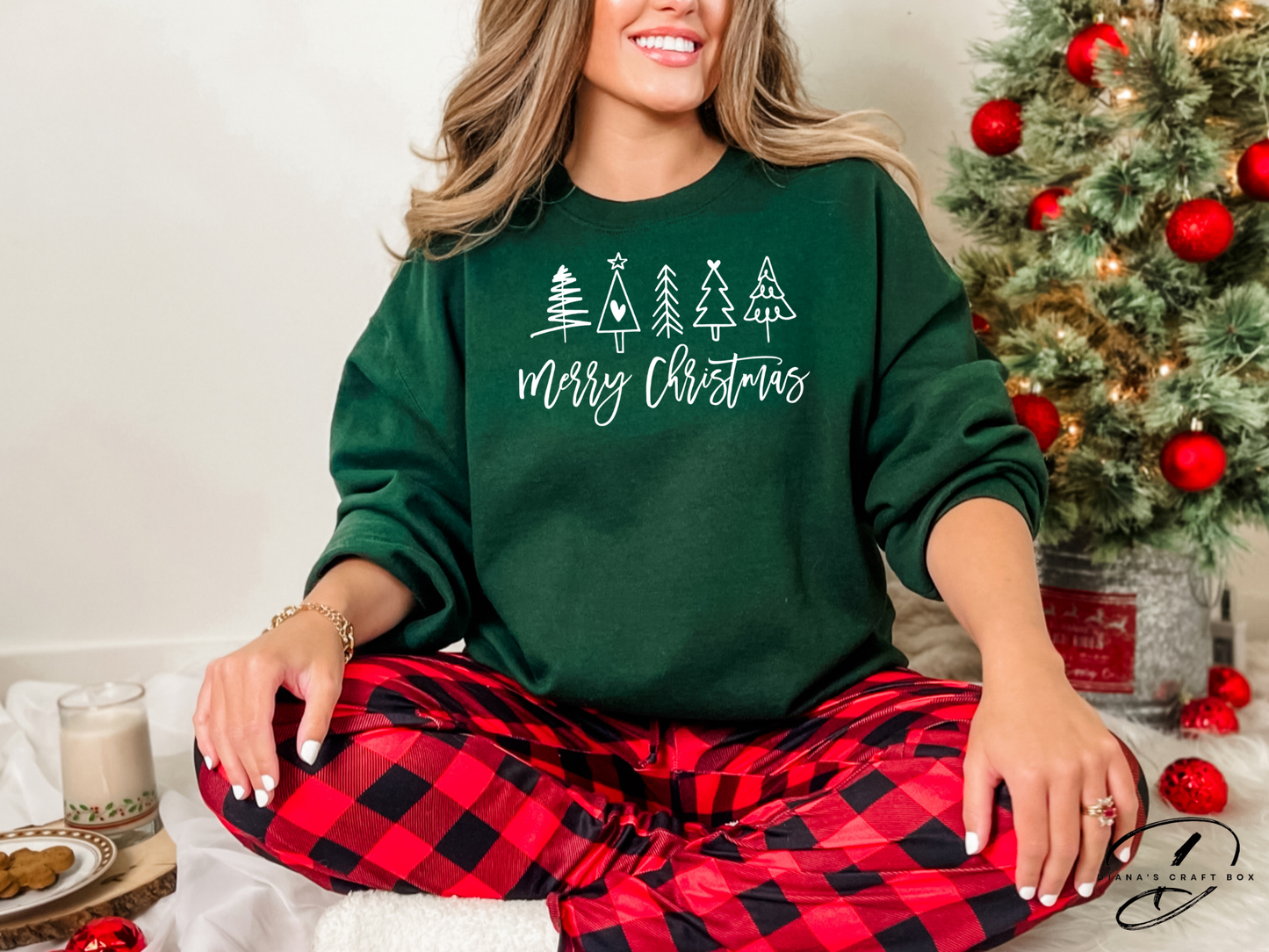 Merry Christmas Trees Sweatshirt