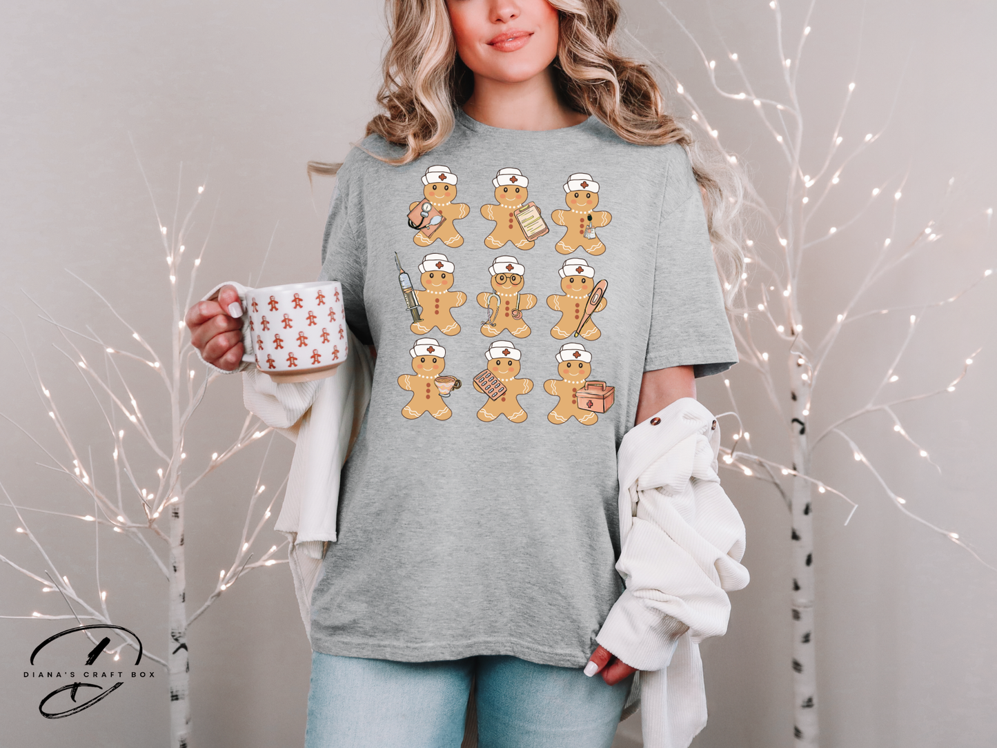 Gingerbread Nurse Christmas T-shirt