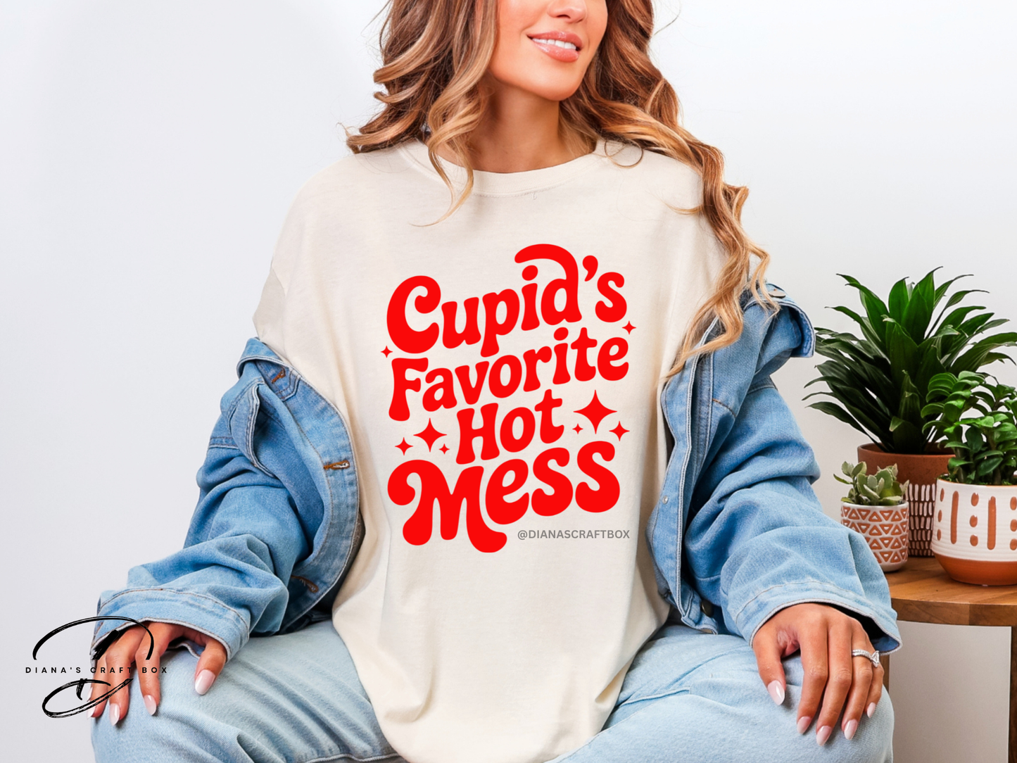 Cupid's favorite hot mess T-shirt