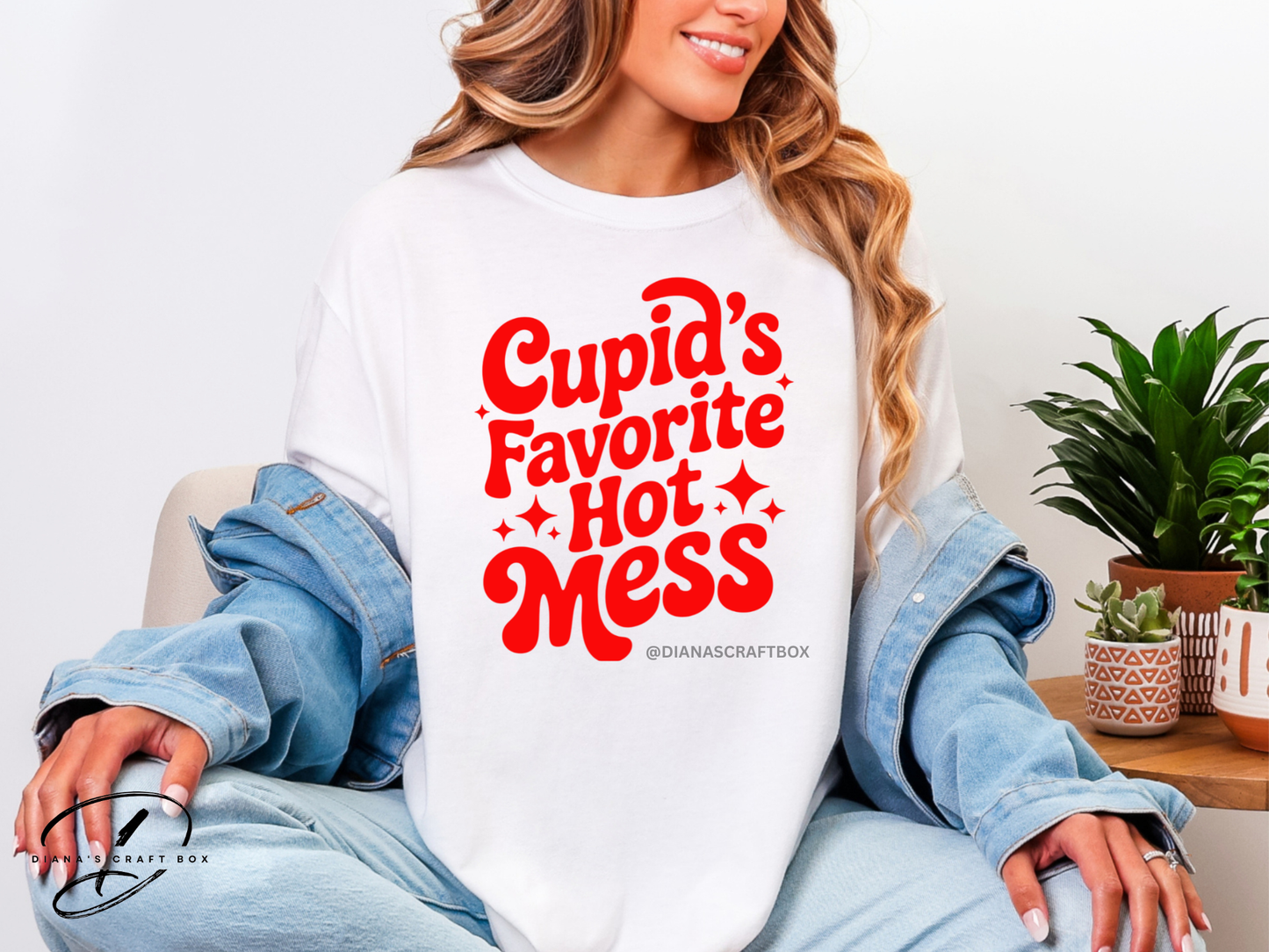 Cupid's favorite hot mess T-shirt