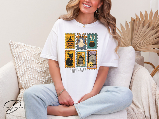 Halloween Stamps Coquette T-shirt