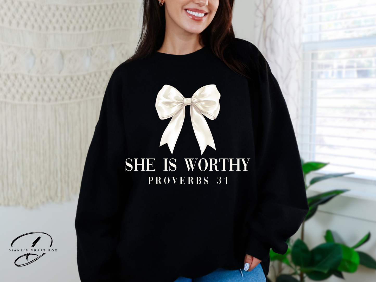 She is worthy Sweatshirt