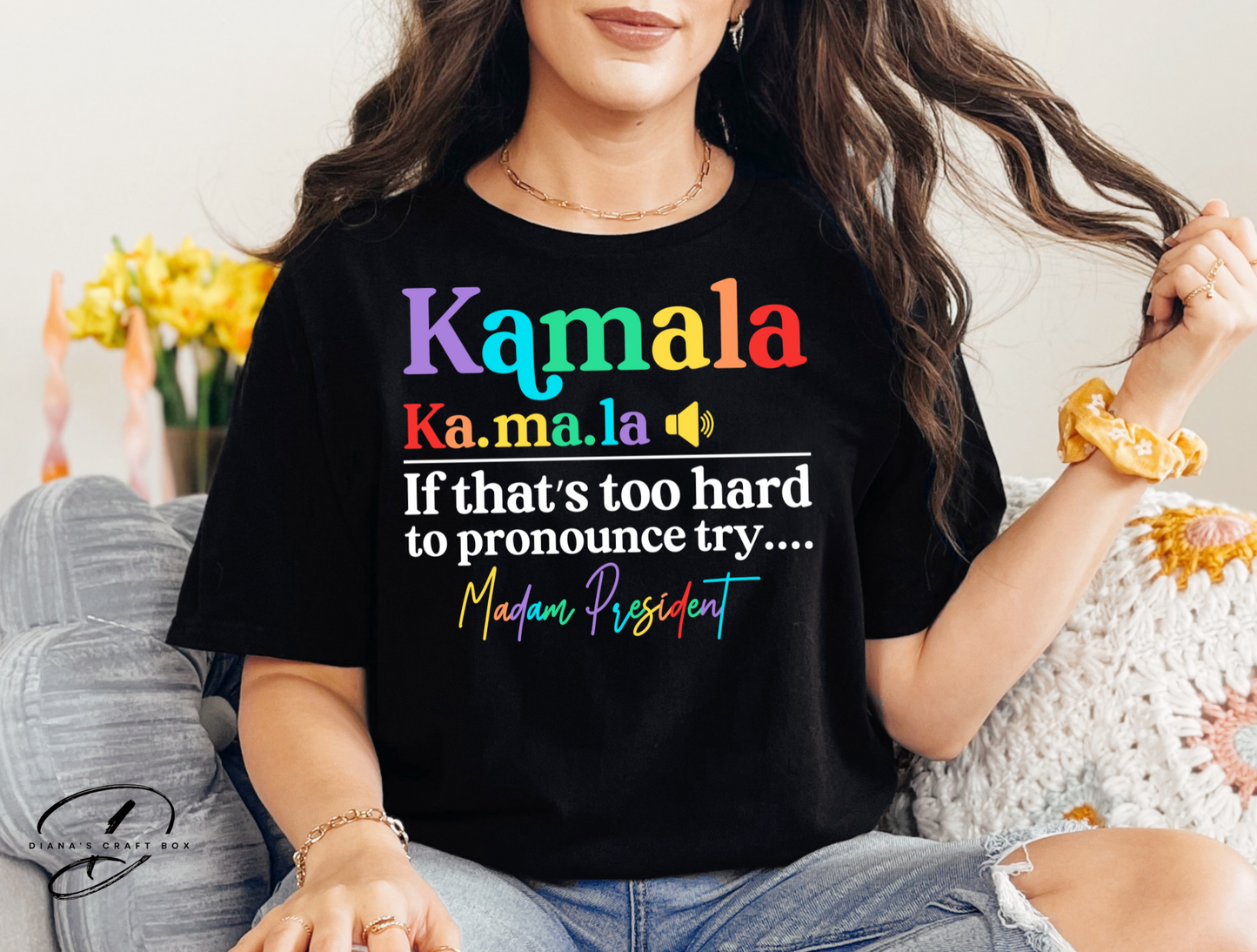 Kamala rainbow shirt