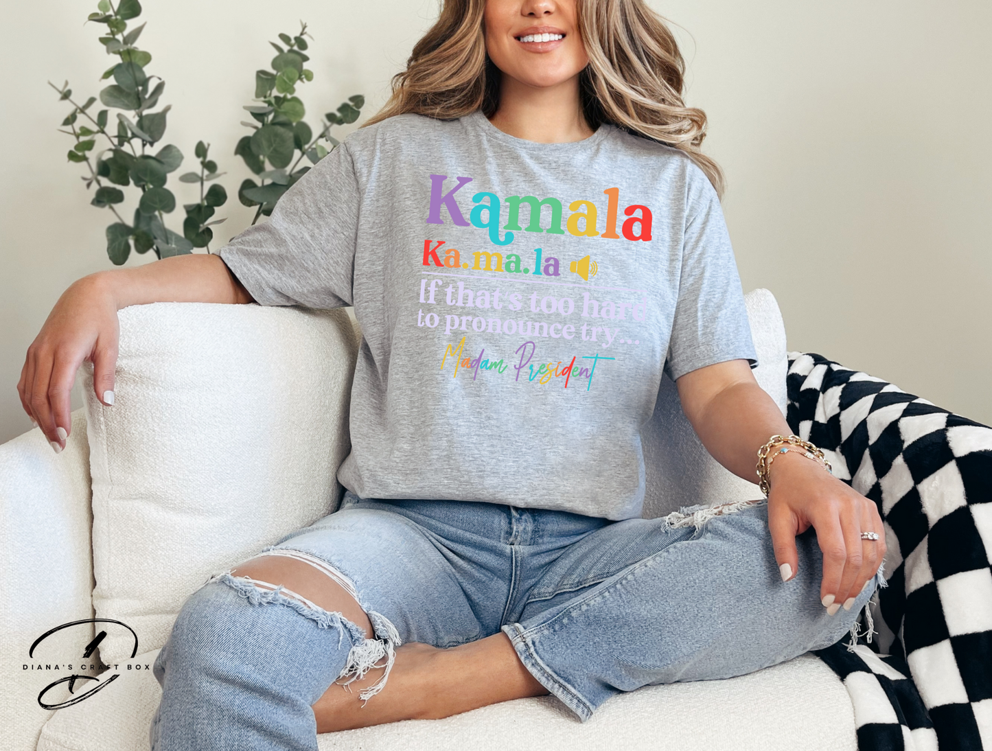 Kamala rainbow shirt