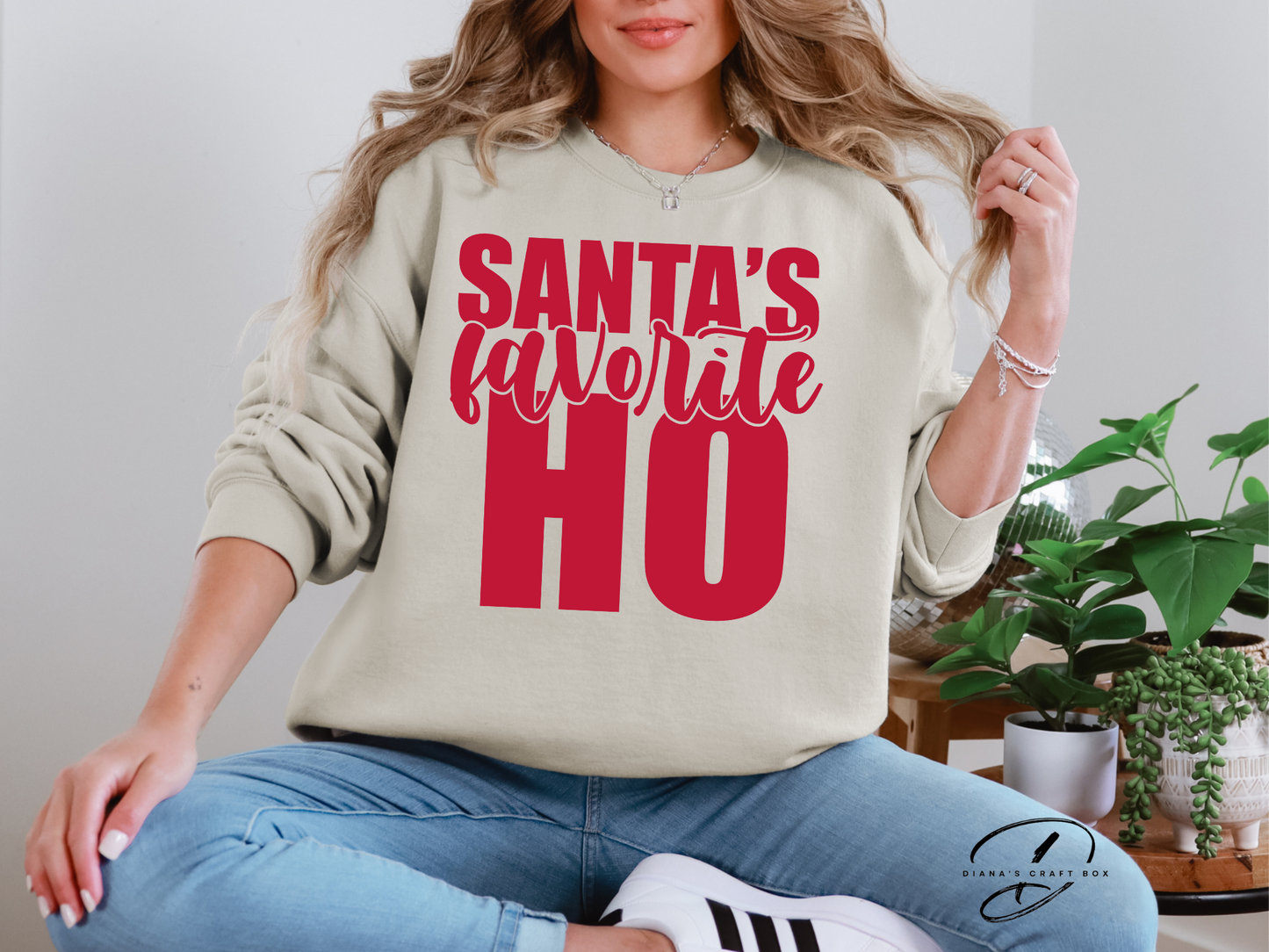 Santa's Favorite Ho (red font)