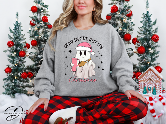 Dead inside but it's Christmas Sweatshirt