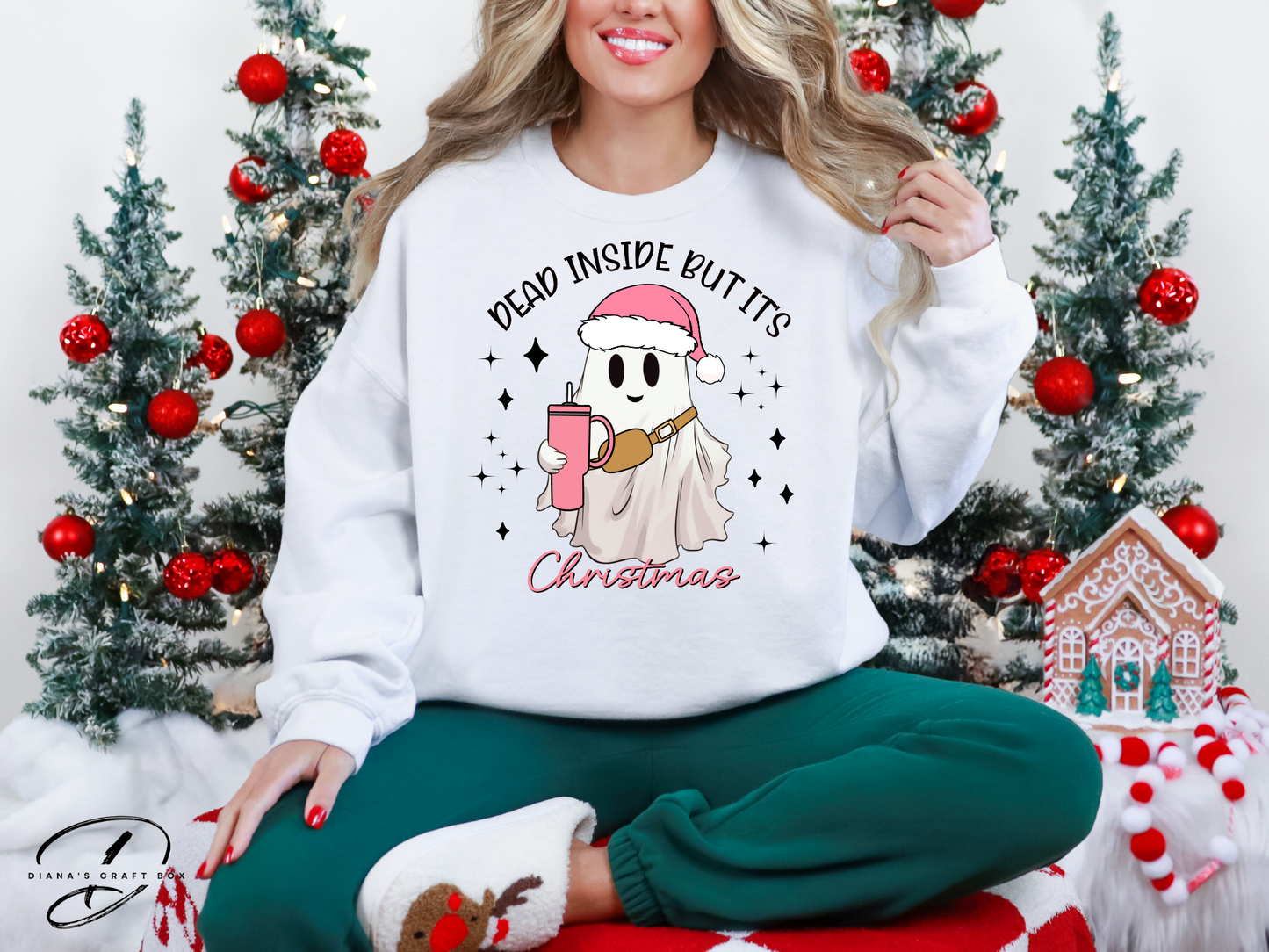 Dead inside but it's Christmas Sweatshirt