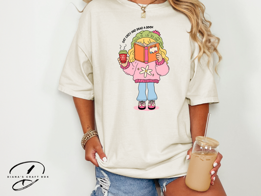 Get cozy and read a book Lizzie T-shirt
