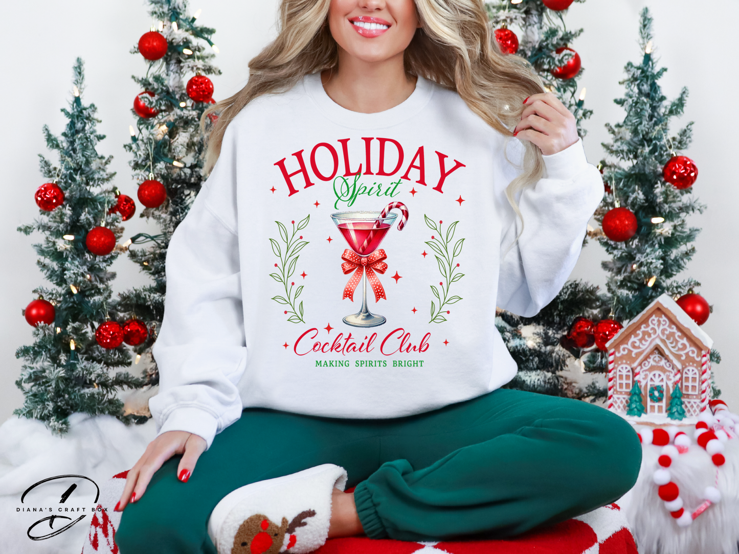 Holiday Cocktail Club Sweatshirt