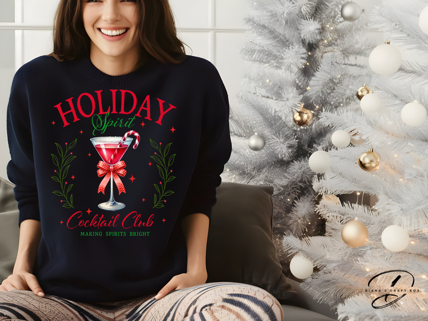 Holiday Cocktail Club Sweatshirt