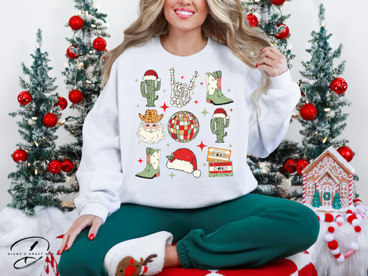 Western Christmas Coquette Sweatshirt