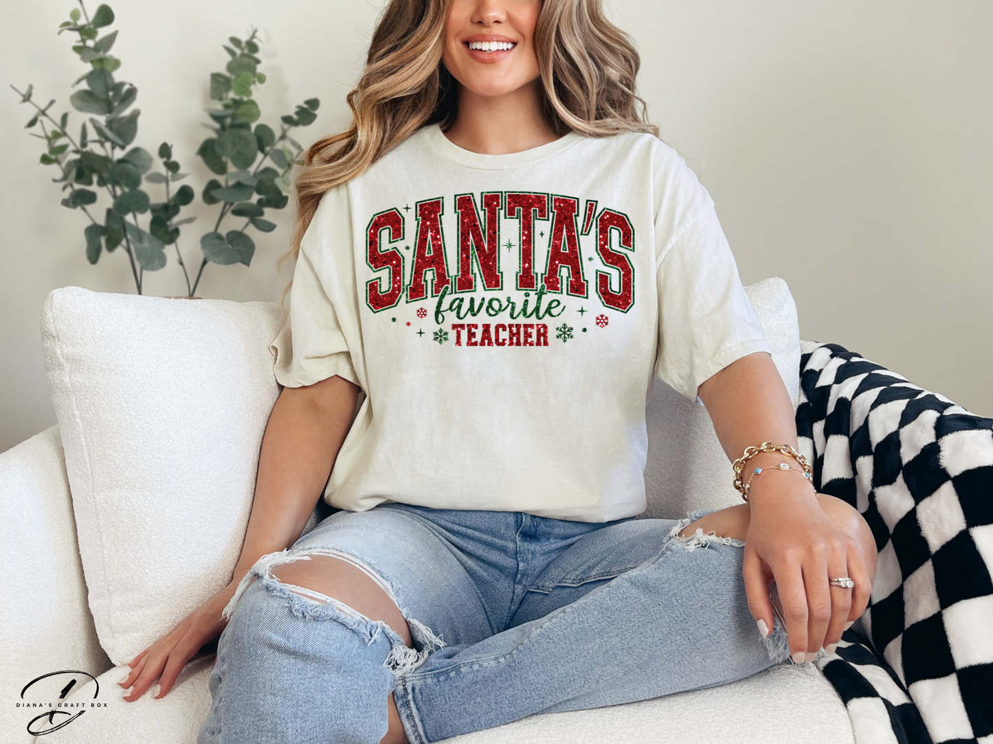 Santa's Favorite Teacher T-shirt