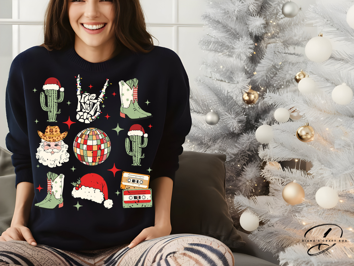 Western Christmas Coquette Sweatshirt