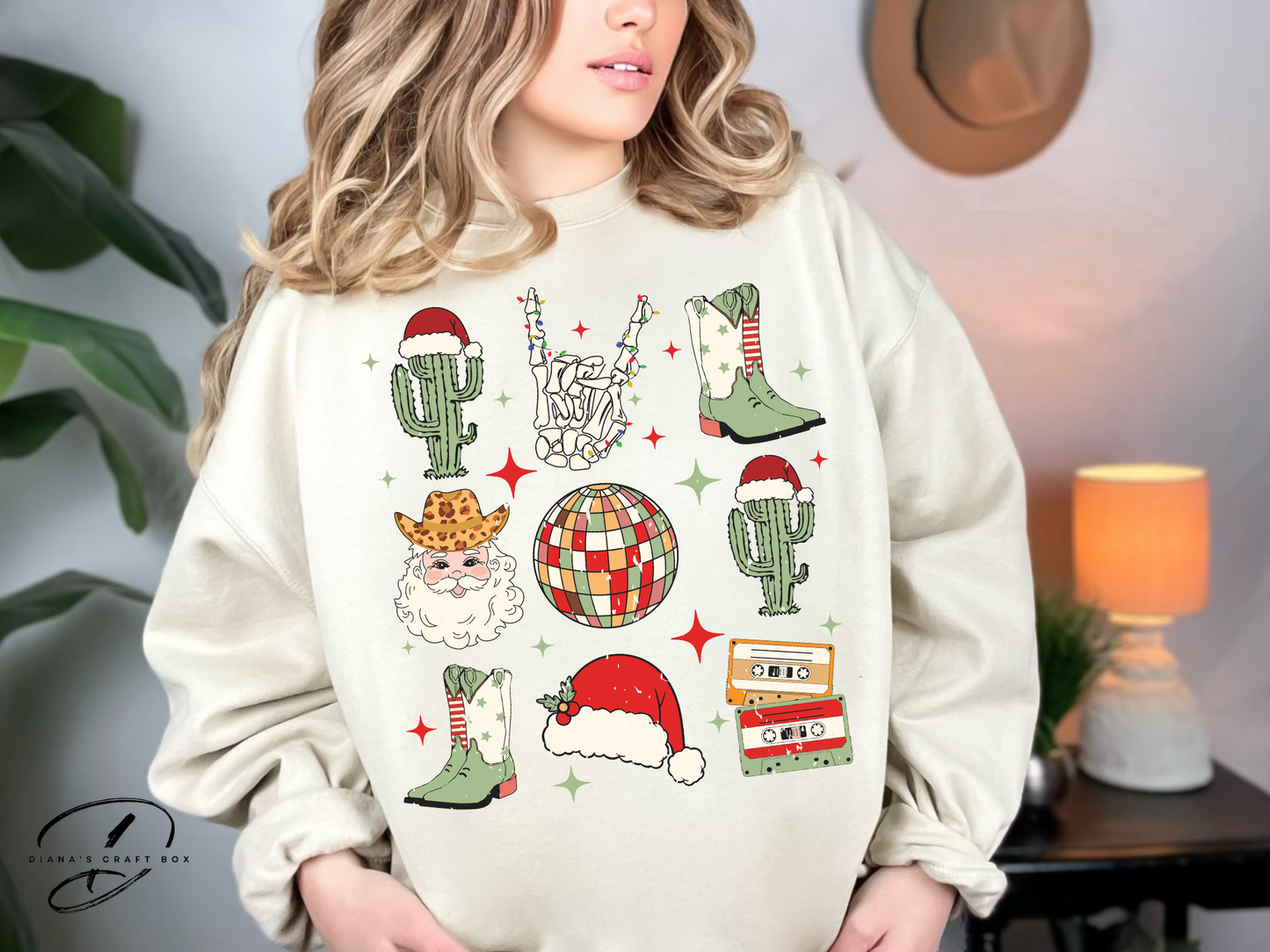 Western Christmas Coquette Sweatshirt