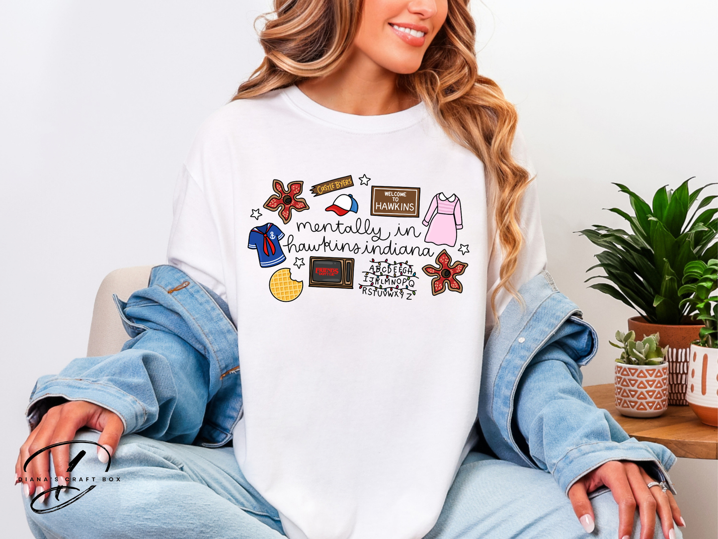 Mentally in Hawkins Indiana T-shirt