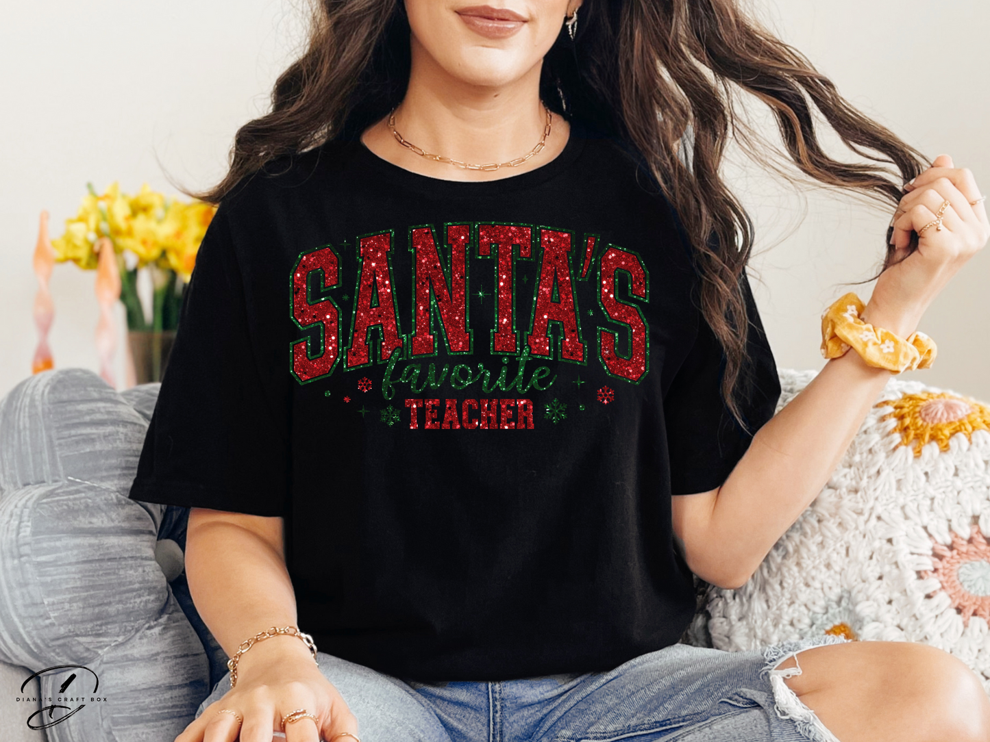 Santa's Favorite Teacher T-shirt