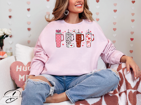Valentines Tumblers Sweatshirts