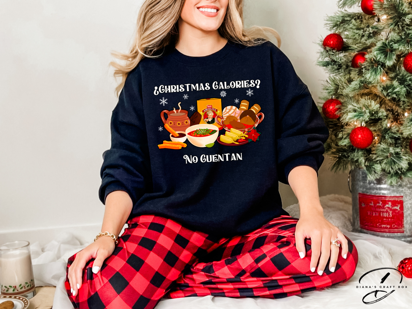 Christmas Calories No cuentan Sweatshirt