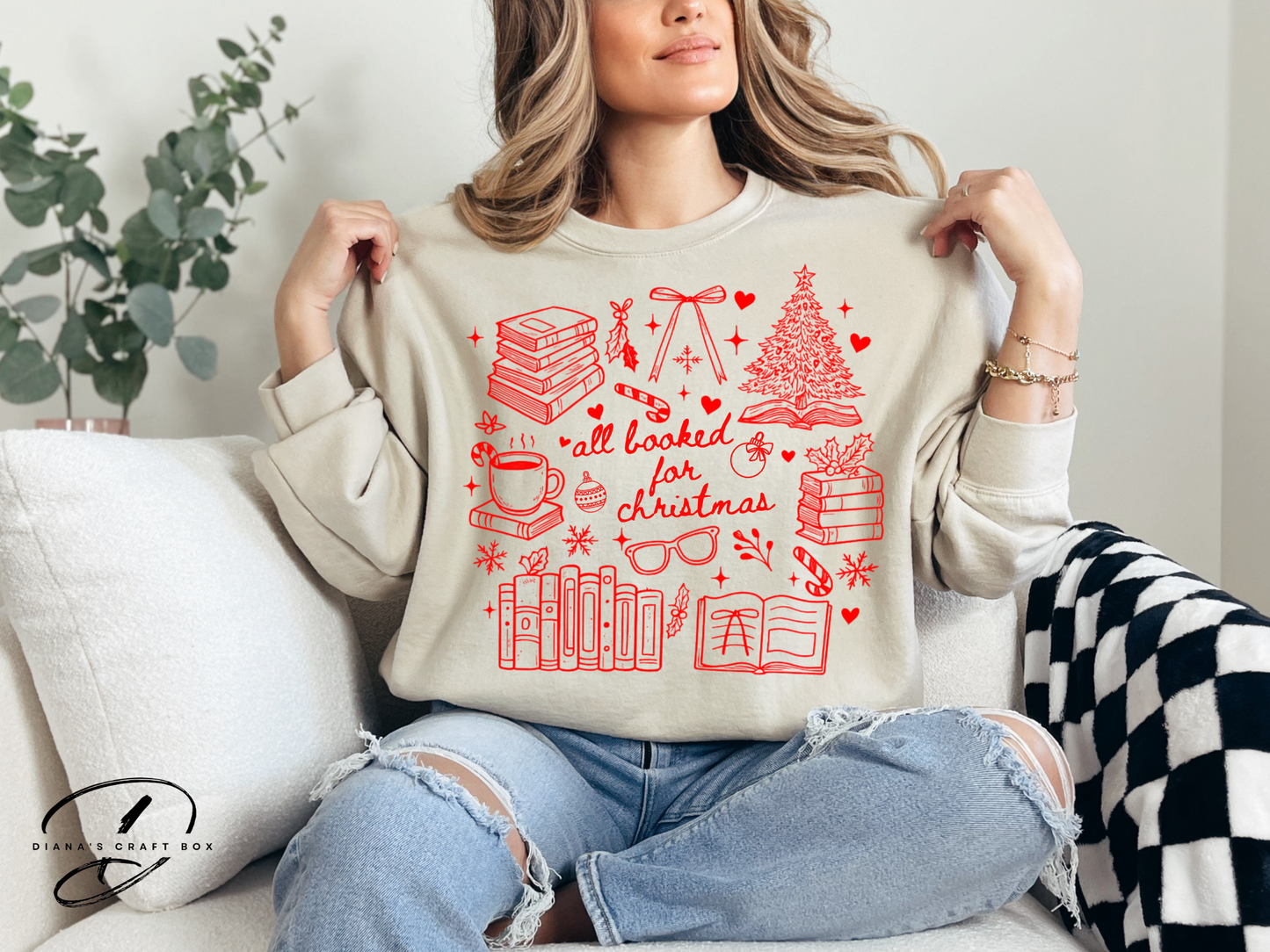 All booked for Christmas Sweatshirt