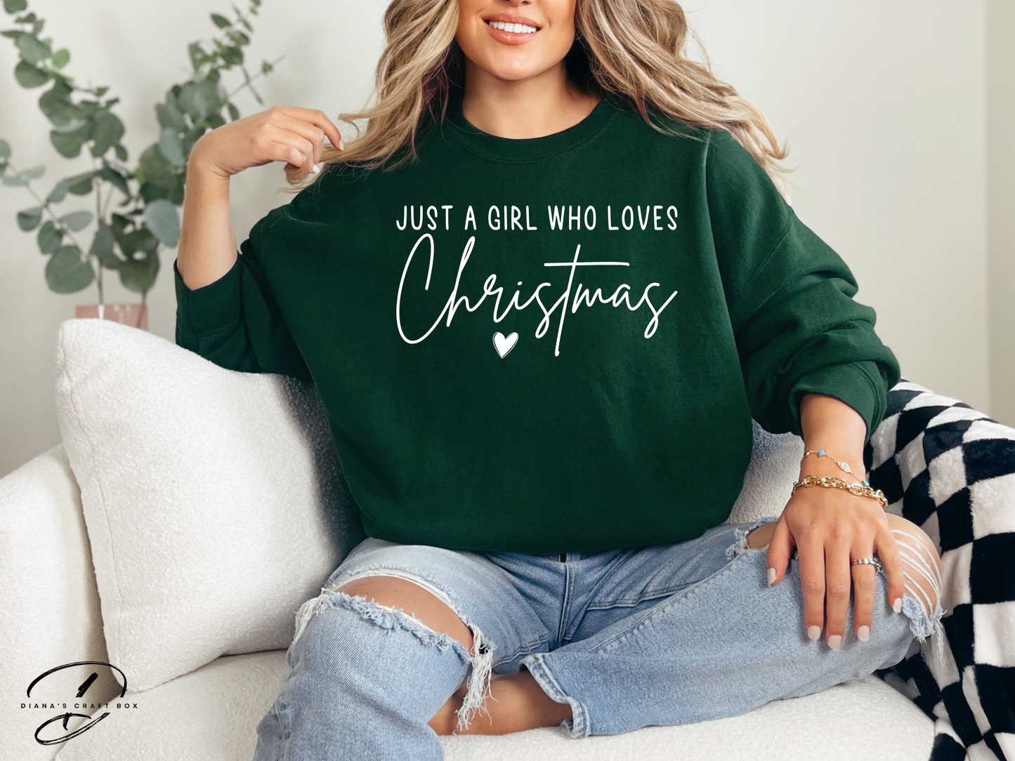 Just a girl who loves Christmas Sweatshirt