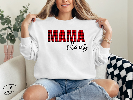 MAMA AND DADDY CLAUSE SWEATSHIRTS