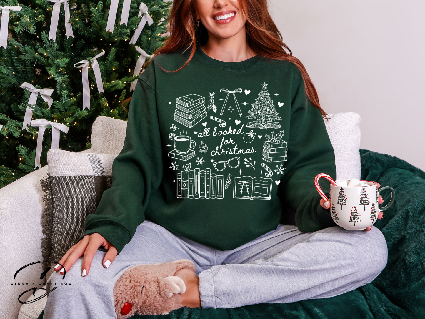 All booked for Christmas Sweatshirt