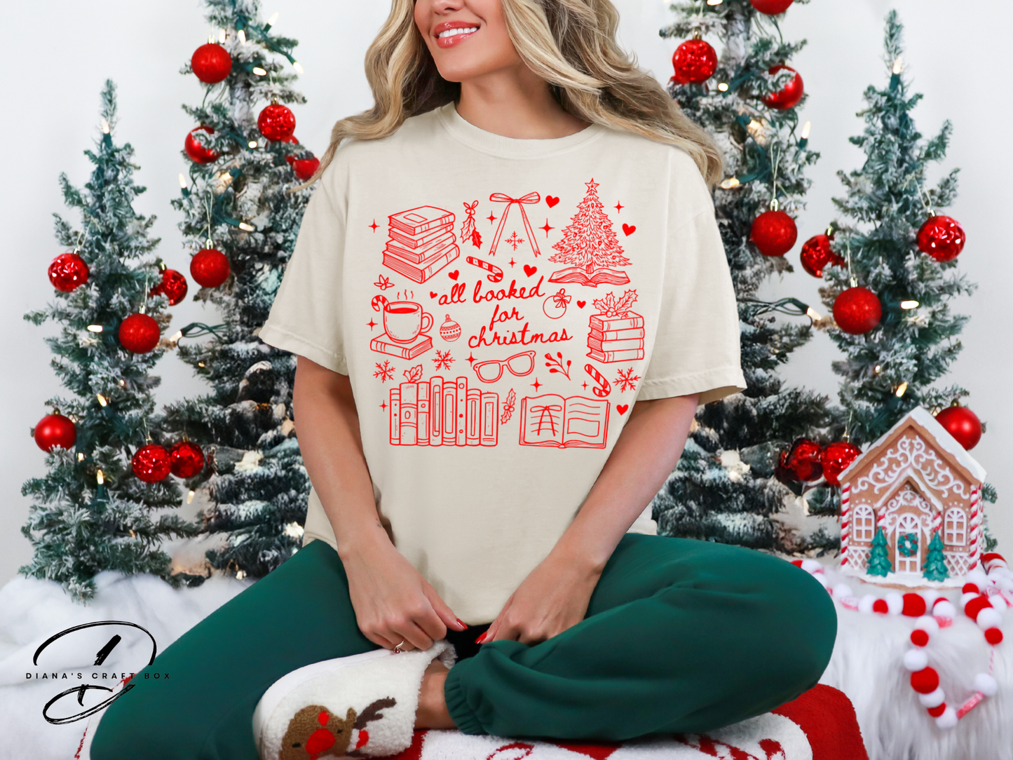 Booked for Christmas T-shirt