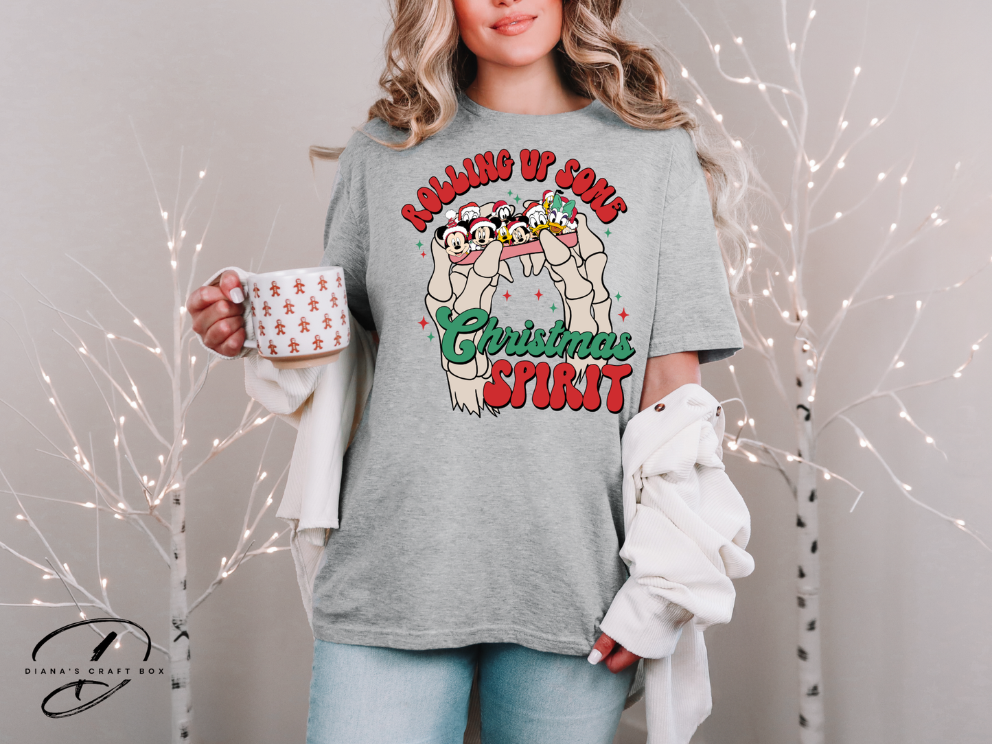 Rolling up from Christmas (Mouse and friends) T-shirt