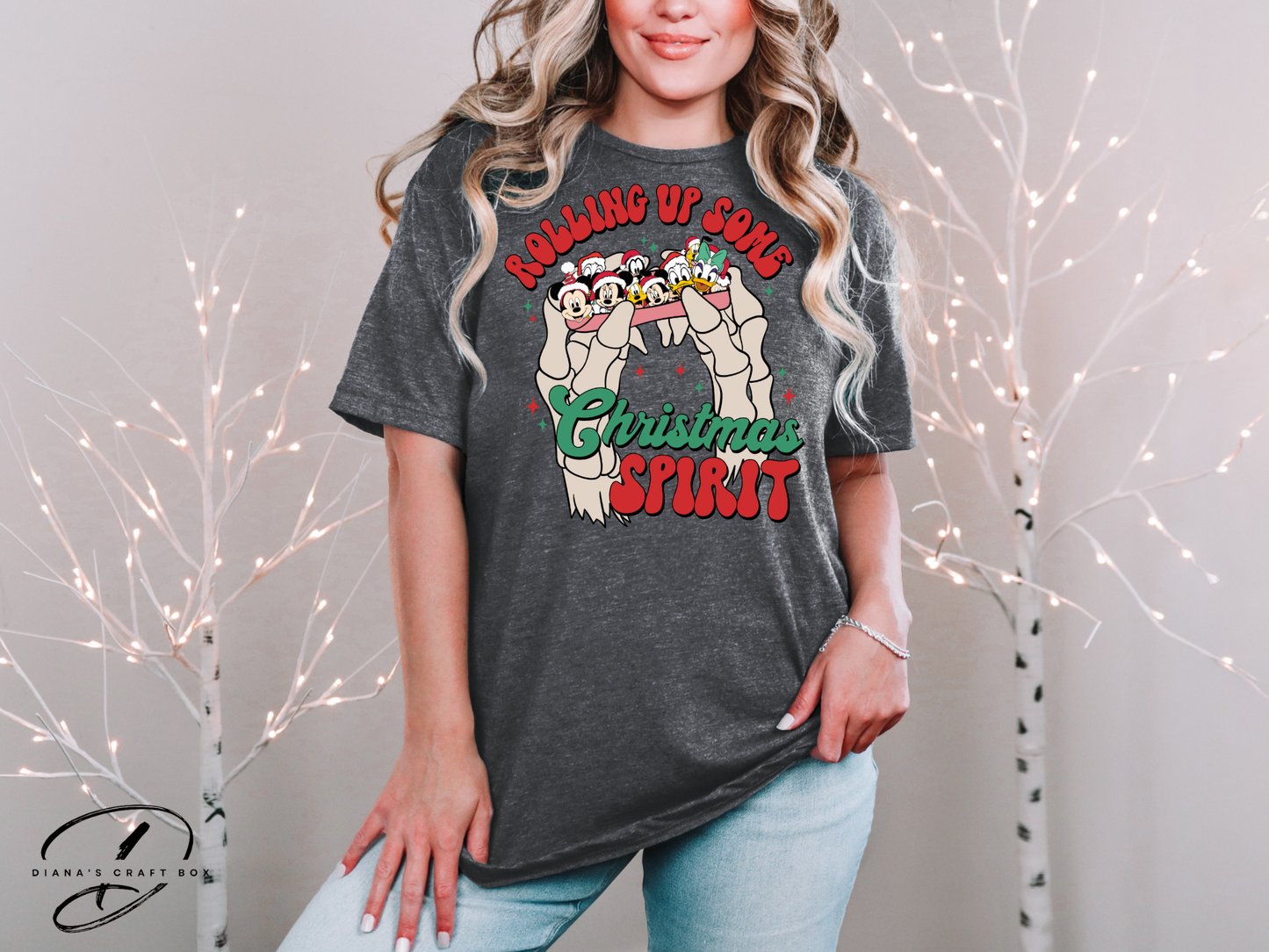 Rolling up from Christmas (Mouse and friends) T-shirt