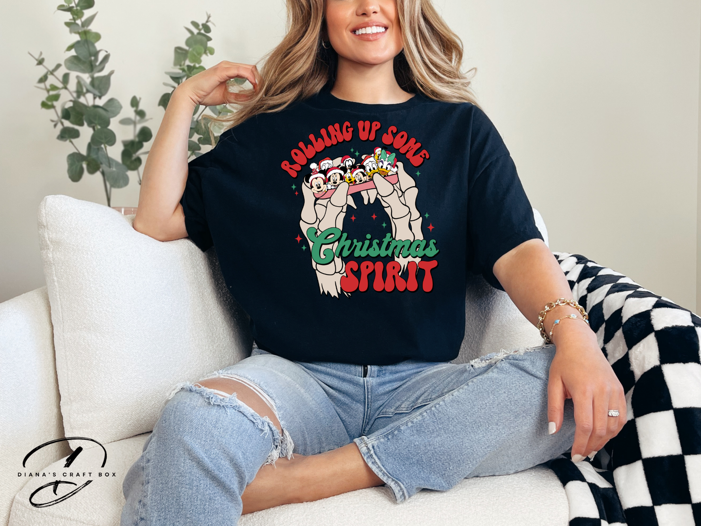 Rolling up from Christmas (Mouse and friends) T-shirt