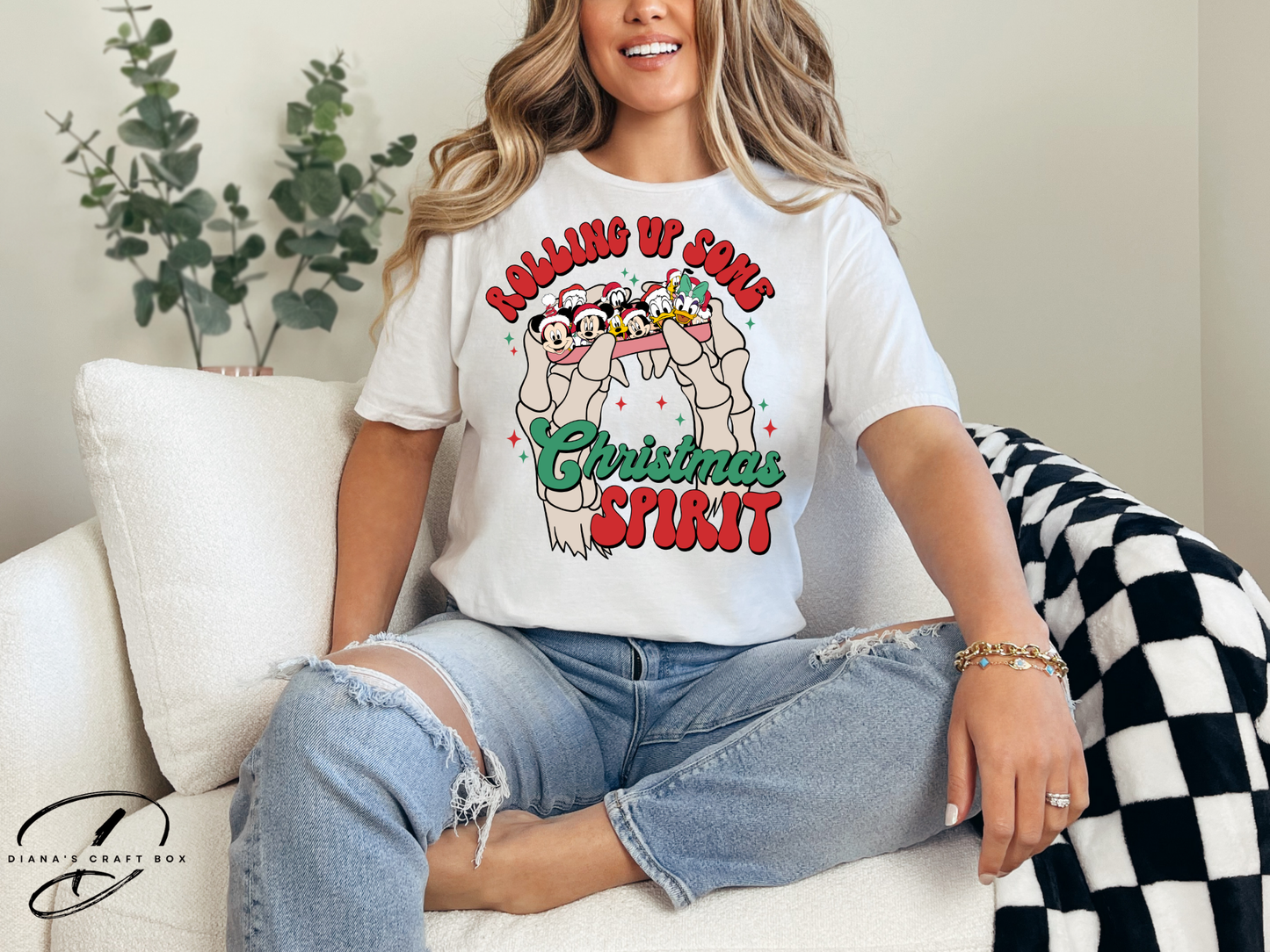 Rolling up from Christmas (Mouse and friends) T-shirt