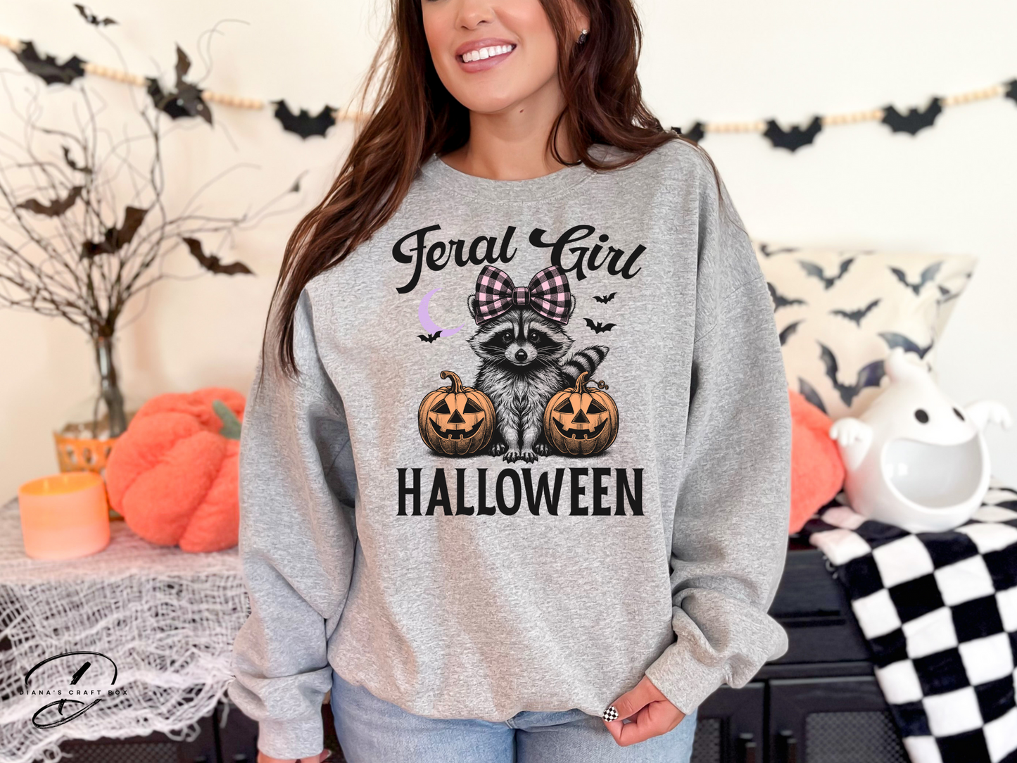 Feral Girl Halloween Sweatshirt