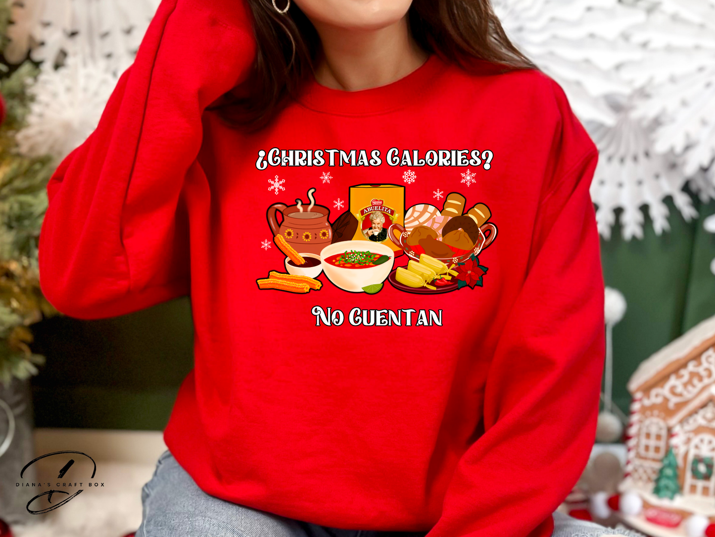 Christmas Calories No cuentan Sweatshirt