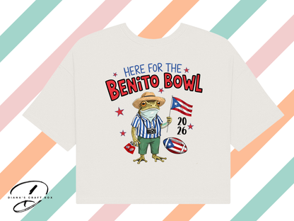 Here for the Benito Bowl Crop/Baby tee