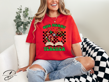 One Merry Teacher T-shirt