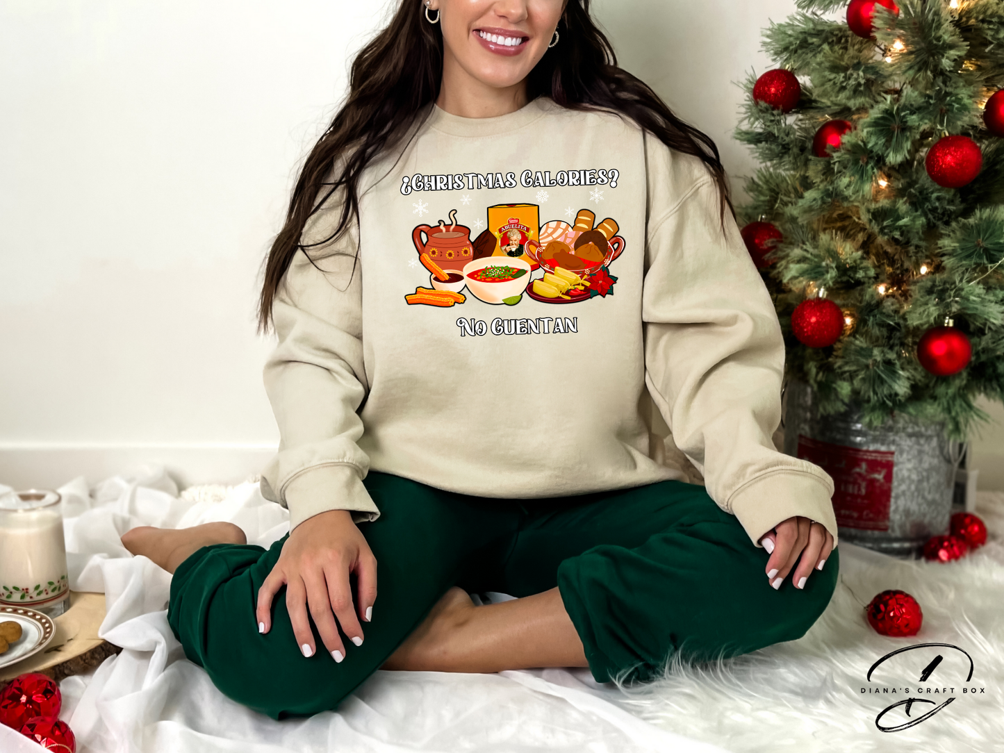 Christmas Calories No cuentan Sweatshirt