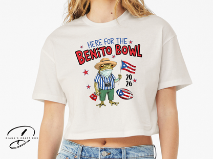 Here for the Benito Bowl Crop/Baby tee
