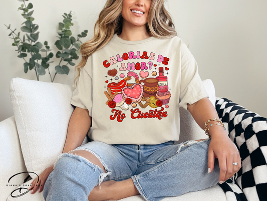 Calorias de amor no cuentan T-shirt