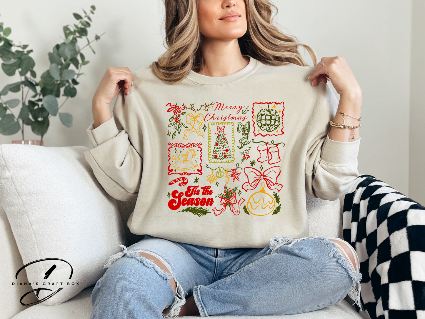 Merry Christmas Retro Sweatshirt