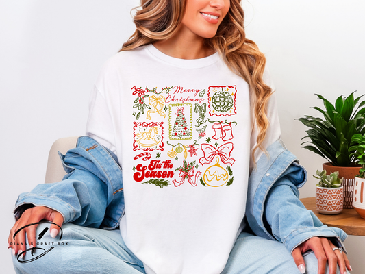 Merry Christmas Retro T-shirt