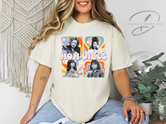 Mom vibes (purple font) T-shirt