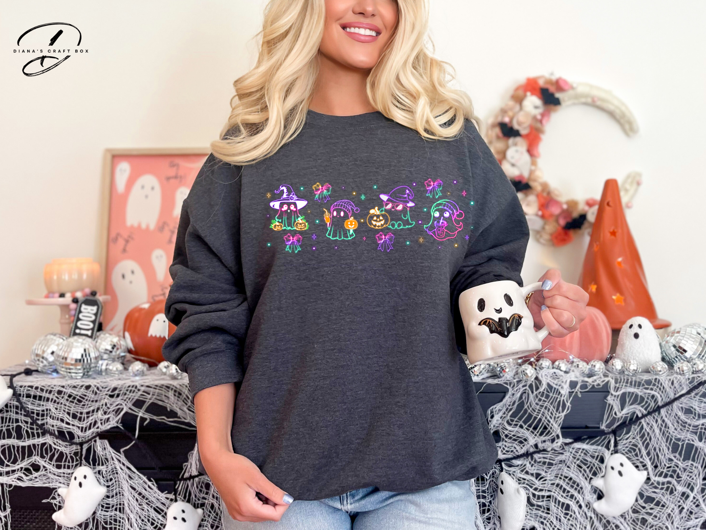 Neon Ghost Sweatshirt