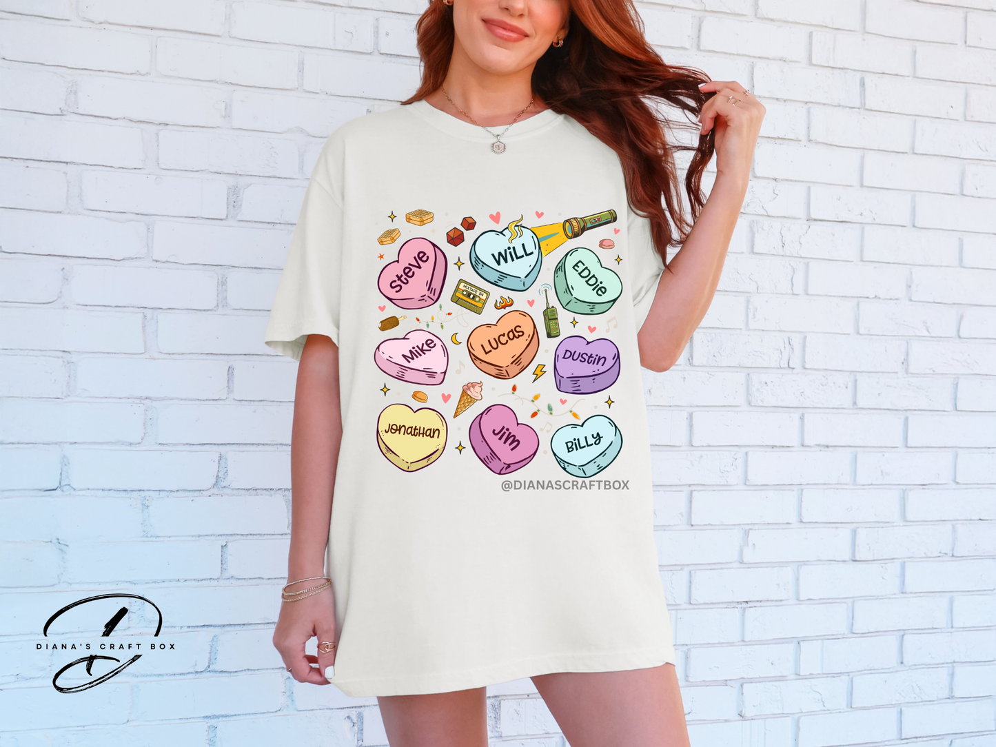 Stranger things Valentines t-shirt