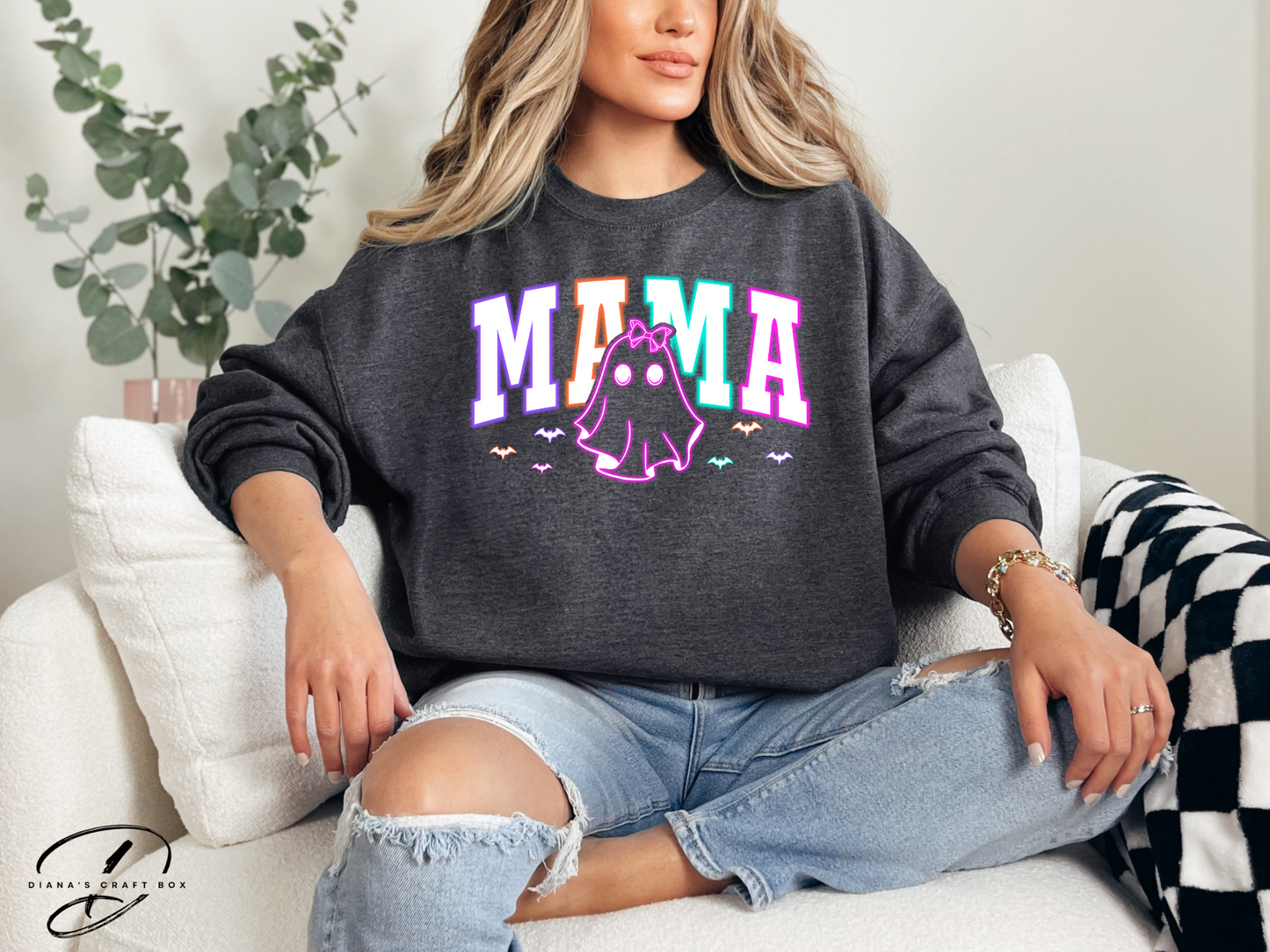 Neon MAMA Ghost Sweatshirt