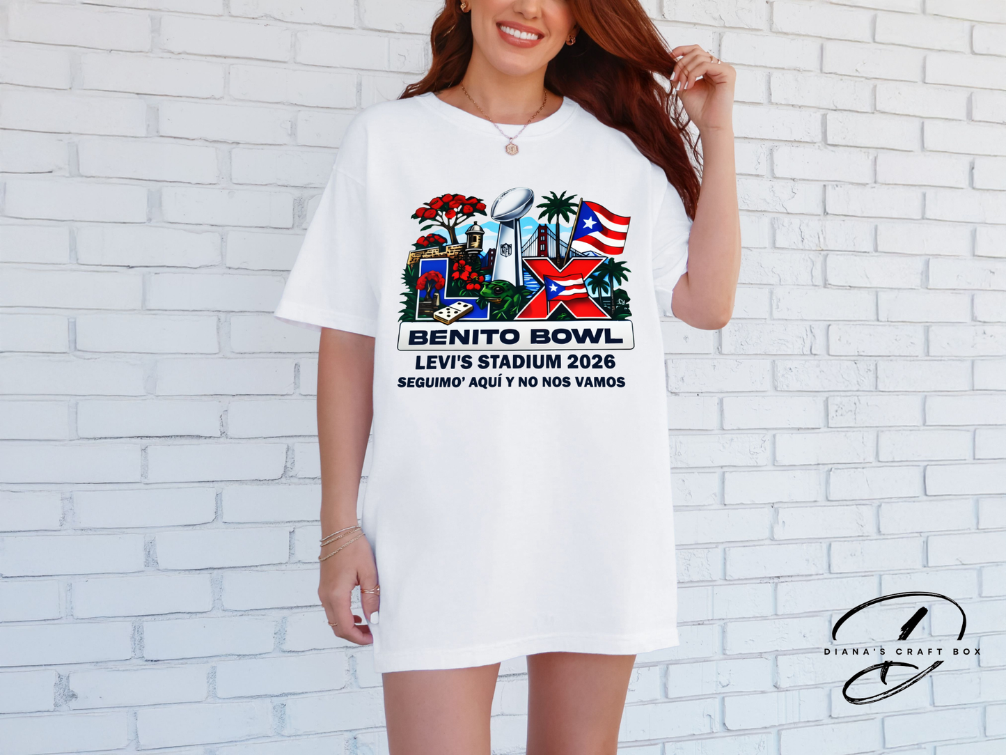 Benito Bowl Seguimo' aqui y no nos vamos T-shirt