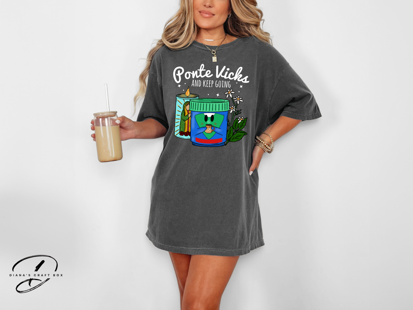 Ponte Vicks and keep going (white font)