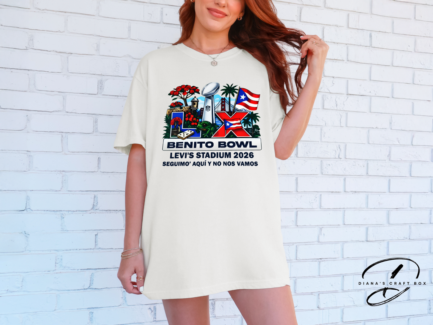 Benito Bowl Seguimo' aqui y no nos vamos T-shirt